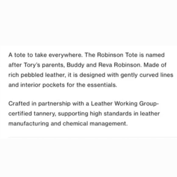 GORGEOUS NEW LARGE TORY BURCH ROBINSON LEATHER TOTE - Picture 14 of 15